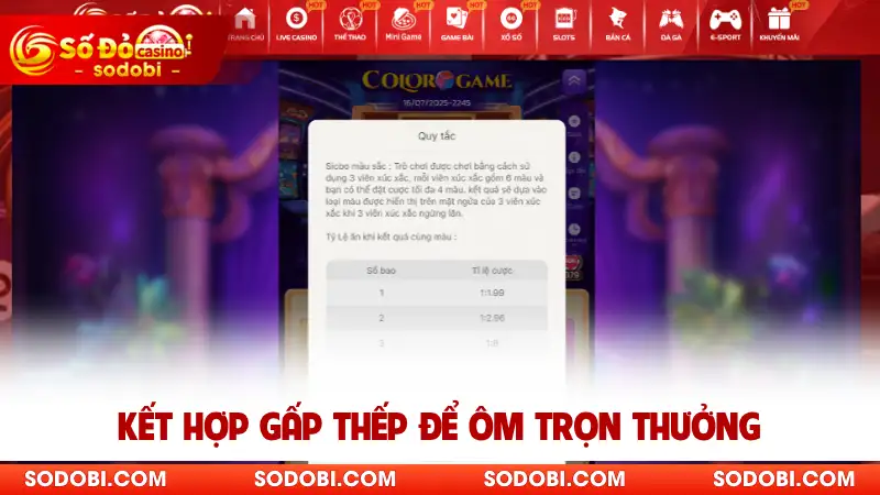 Kết hợp gấp thếp để ôm trọn thưởng